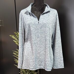 Ideology Quarter Zip pullover,collar, long sleeve stretch,casual,athletic